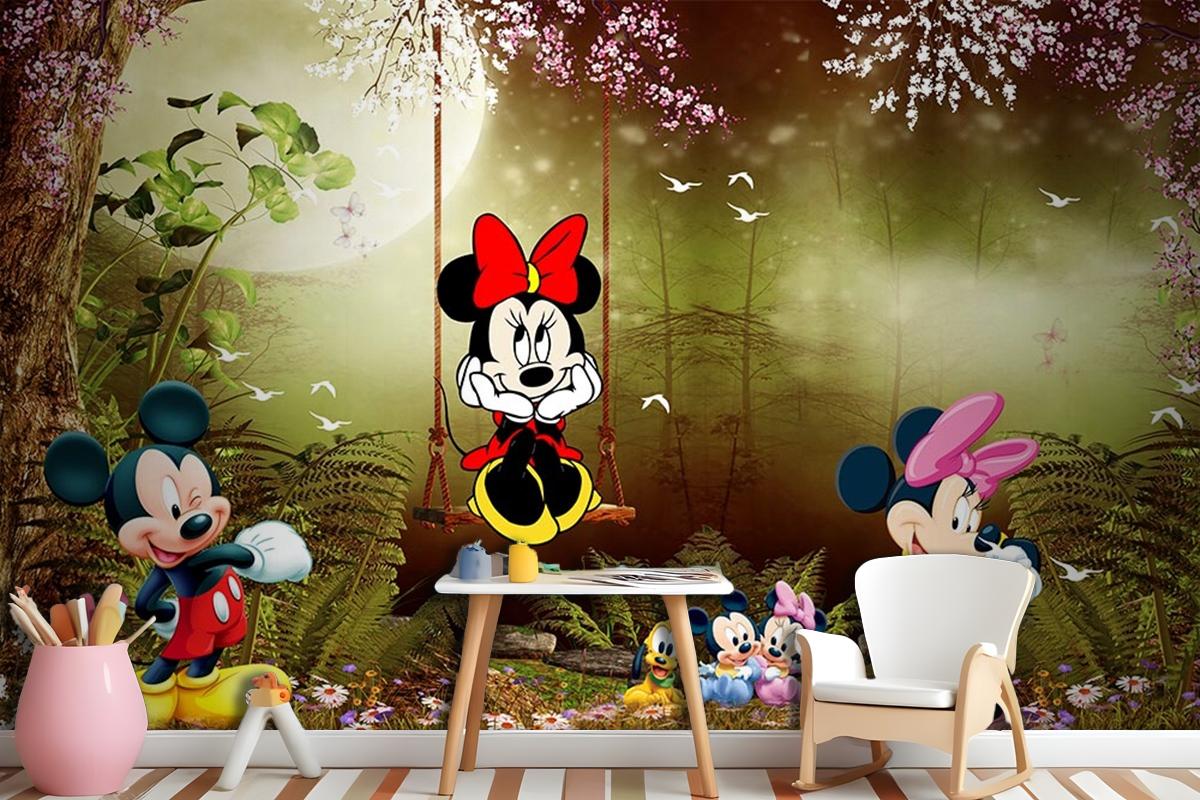 Çocuk Odası Duvar Kağıdı Mickey Mouse