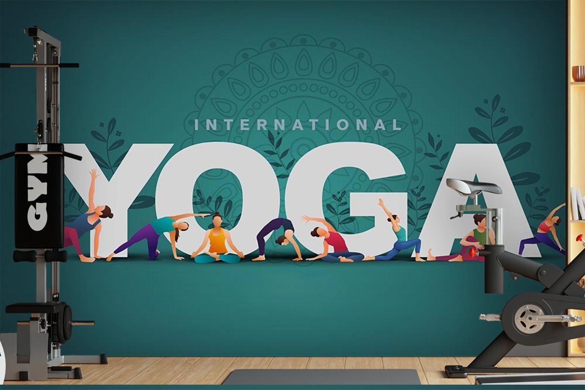 Yoga Duvar Kağıdı Spor Fitness Salonu