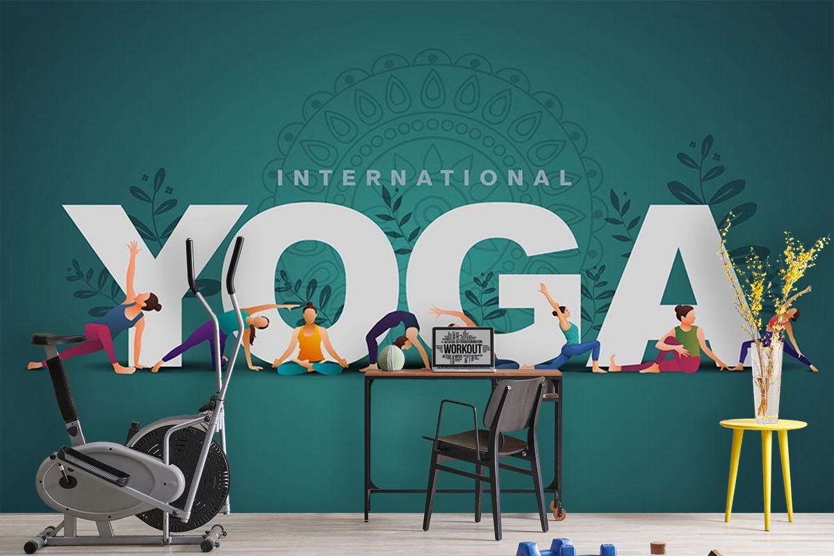 Yoga Duvar Kağıdı Spor Fitness Salonu