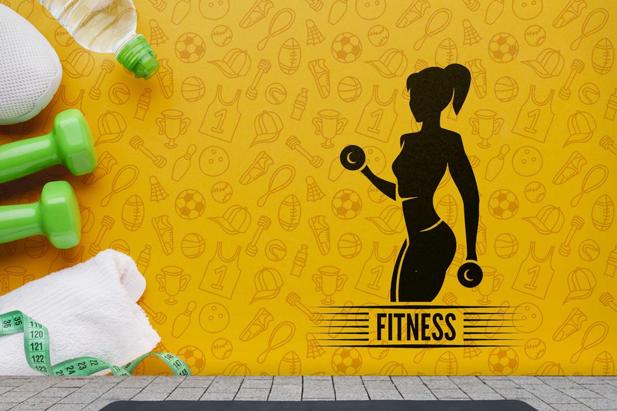 Fitness Eğitim Ekipmanları Ve Su Gym Duvar Kağıdı